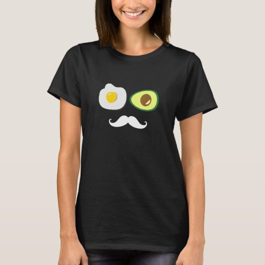 Keto Diet Enthusiast Egg Avocado  Cool Fat Tシャツ (正面)
