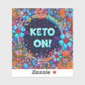 Keto onフローラカラフルおもしろい動機づけ シール (シート)
