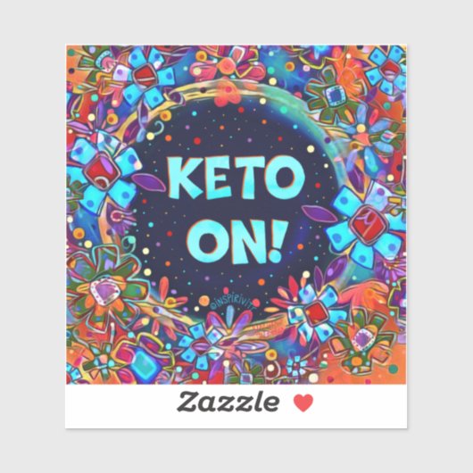 Keto onフローラカラフルおもしろい動機づけ シール (シート)
