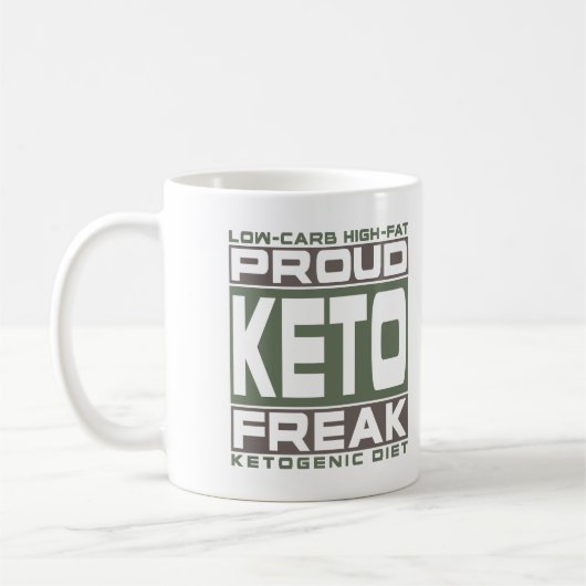 KETOGENICダイエット: 誇り高いKetoの変種! ケトーシスに得て下さい コーヒーマグカップ (左)