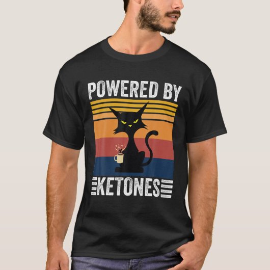Ketones Bulletproを搭載したケトダイエットユーモアおもしろい Tシャツ (正面)