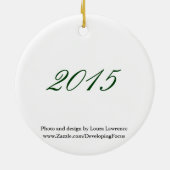 Ketteringのオハイオ州2015のオーナメントからのメリークリスマス セラミックオーナメント (裏面)