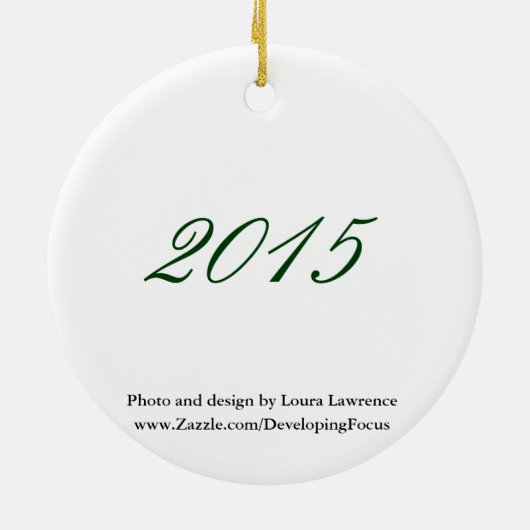 Ketteringのオハイオ州2015のオーナメントからのメリークリスマス セラミックオーナメント (裏面)