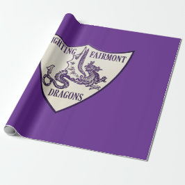 Kettering, Ohio Fighting Fairmont Dragons Logo ラッピングペーパー