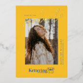 Kettering University Graduation 箔招待状 (正面)