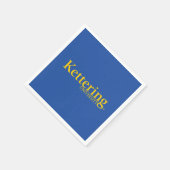 Kettering University Logo スタンダードカクテルナプキン (角)