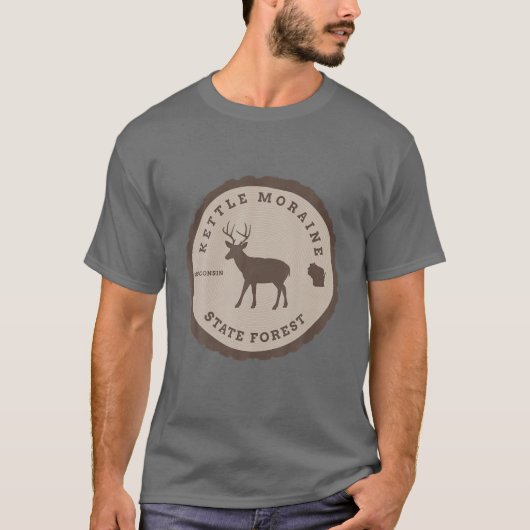 Kettle Moraine State Forest Wisconsin WI Outdoors Tシャツ (正面)