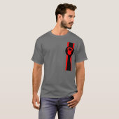KettlebellのストライプのなTシャツ Tシャツ (正面フル)