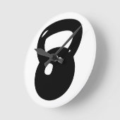 Kettlebellのトレーニング ラウンド壁時計 (傾斜)
