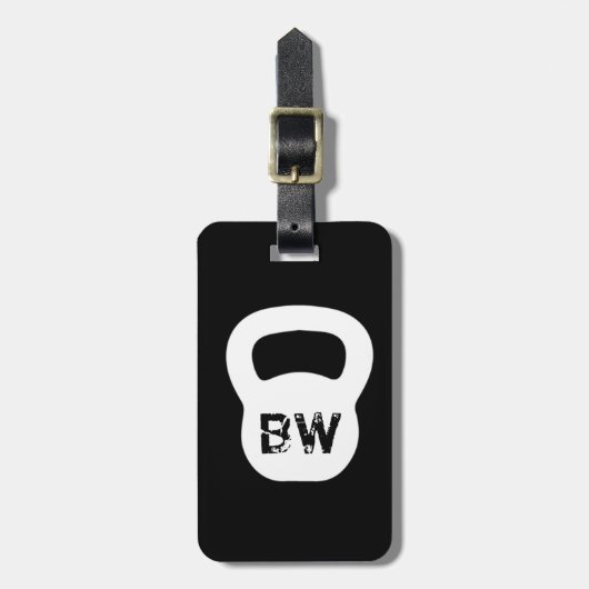Kettlebellのパーソナルトレーナーの荷物のラベル ラゲッジタグ (正面縦)