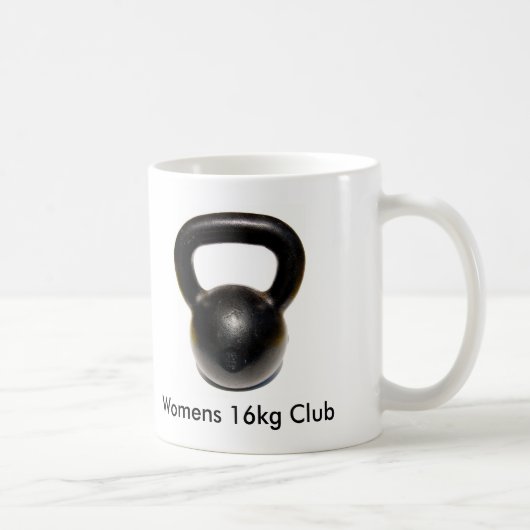 Kettlebellのレディース16kgクラブ コーヒーマグカップ (右)