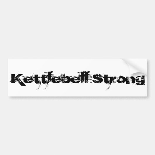 Kettlebellの強いバンパーステッカー バンパーステッカー (正面)