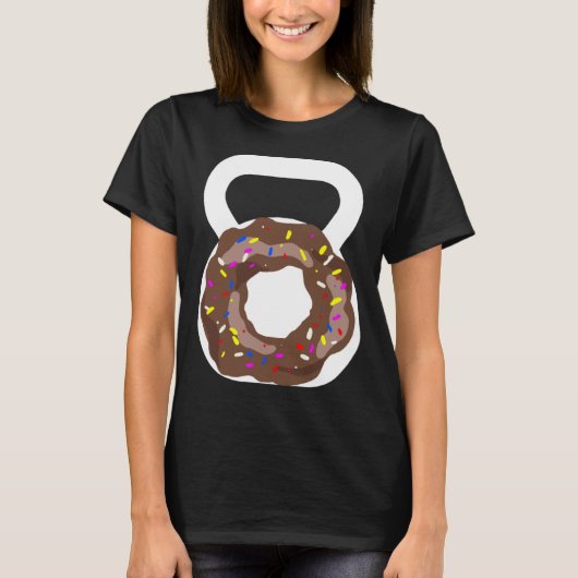 Kettlebell Donut  Donut Kettebell workout Tシャツ (正面)
