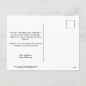 Kettlebell Stronger Year Stronger You Blue Black シーズンポストカード (裏面)