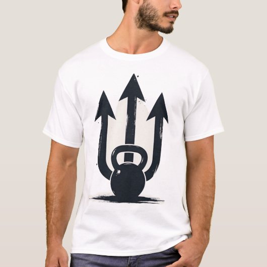 Kettlebell Trident | Triple Arrow Strength & Power Tシャツ (正面)