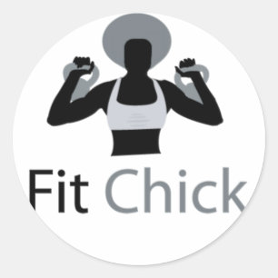 kettlebellsを握るアフリカの適当なひよこ ラウンドシール
