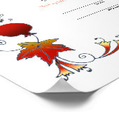 Ketubah with Tree of Life in秋,170926 ポスター (角)