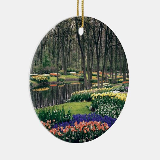 Keukenhofの花の宴会 セラミックオーナメント (右)