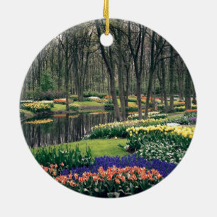 Keukenhofの花の宴会 セラミックオーナメント