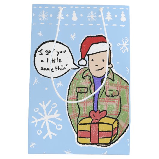 Kevinの少し何かクリスマスバッグ ミディアムペーパーバッグ (裏面)