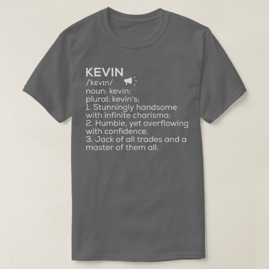 Kevin名定義Kevin意味Kevin名Mea Tシャツ (デザイン正面)