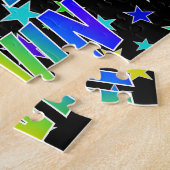 「KEVIN」名、おもしろい「ハッピーバースデー」 ジグソーパズル (側面)