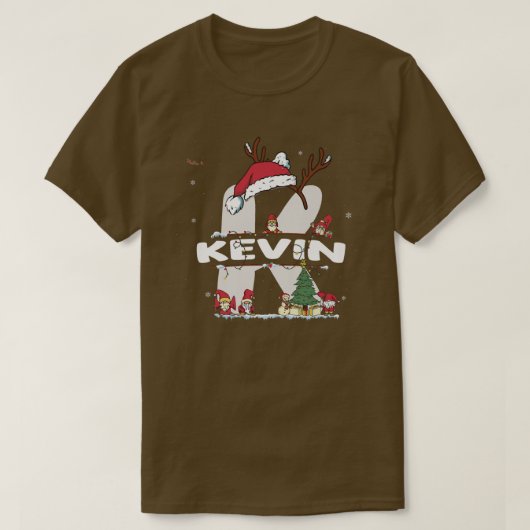 Kevin Christmas w Kevin氏(クリスマス用) Tシャツ (デザイン正面)