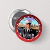 Kevin Coenen NYC市長2017 缶バッジ (正面&裏面)