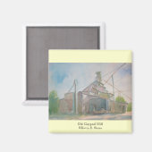 Kevin E. Slaterによる古いクレイプールミルマグネット マグネット (正面/裏面)