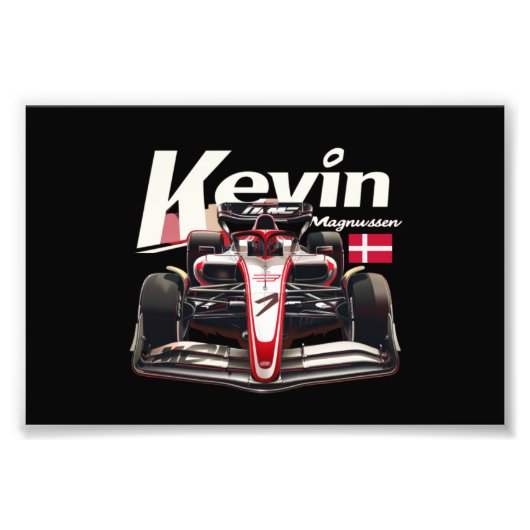 Kevin Magnussen、Formula 1ドライバ、KMAG20 フォトプリント (正面)