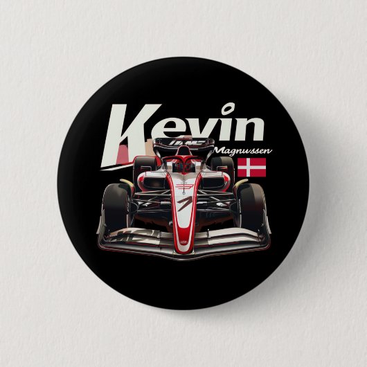 Kevin Magnussen、Formula 1ドライバ、KMAG20 缶バッジ (正面)