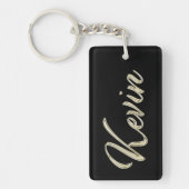 Kevin Name whitegold Schlüsselanhänger Anhänger キーホルダー (正面)
