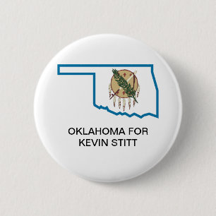 KEVIN STITT用OKLAHOMAボタン 缶バッジ