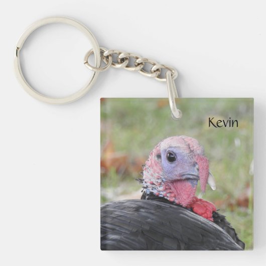 Kevin The Turkey - Old Wethersfield, CT (2写真) キーホルダー (正面)