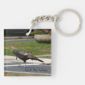 Kevin The Turkey - Old Wethersfield, CT (2写真) キーホルダー (裏面)