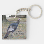 Kevin The Turkey - Old Wethersfield, CT (2写真) キーホルダー (裏面)