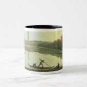 Kewの庭: 塔および橋1762年(cの油 ツートーンマグカップ (中央)