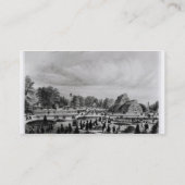 Kew宮殿、c.1でシュロ栽培の温室を見ている訪問者 名刺 (裏面)