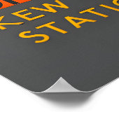 Kew Gardens Flower Poster Vintage London ポスター (角)