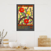 Kew Gardens Flower Poster Vintage London ポスター (キッチン)