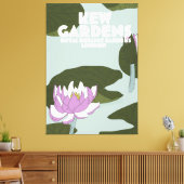 Kew Gardens London旅行ポスター キャンバスプリント (インサイチュ (リビング))