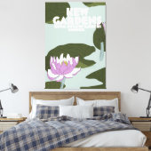 Kew Gardens London旅行ポスター キャンバスプリント (インサイチュ (寝室))