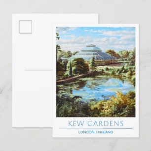 Kew Gardens London England Art Vintage旅行 ポストカード