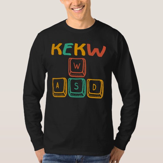 Kew It's Whites Me Wasd Pc Gamer Computer N Tシャツ (正面)