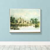 Kew PalaceはBrentfordから見て、Thoによって刻まれた キャンバスプリント (インサイチュ (ウッドフロア))