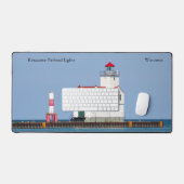 Kewaunee Pierhead Lightsデスクマット デスクマット (キーボード&マウス)