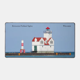 Kewaunee Pierhead Lightsデスクマット デスクマット