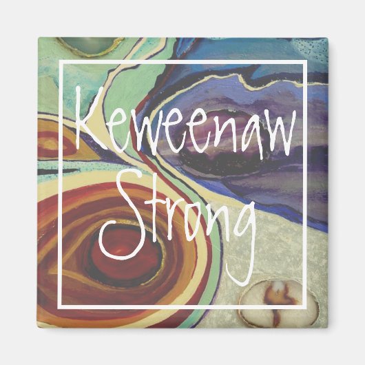 Keweenaw強い瑪瑙マグネット マグネット (正面)