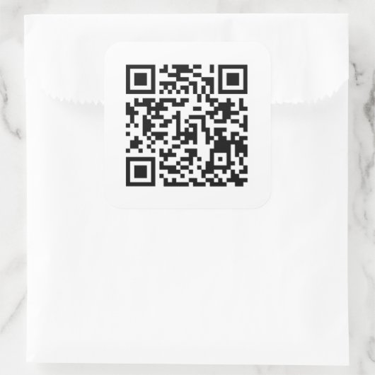 KewlQRcode スクエアシール (バッグ)