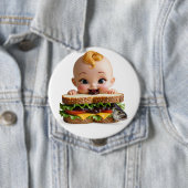 Kewpie Fan Burger Doll Large Badge 缶バッジ (インサイチュ)